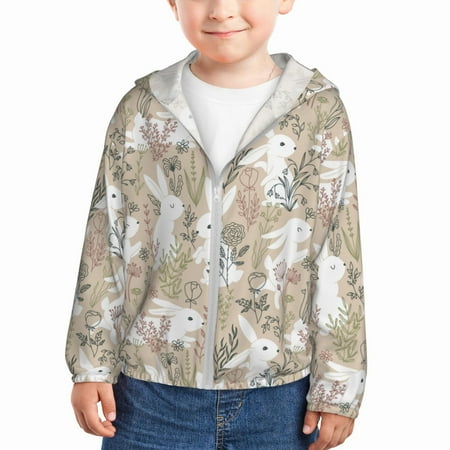 Sun Hoodie for Kids Bohemian Flower Cute Rabbit White Long Sleeve Swim Fishing Shirts Sun Protection Zip Up Jacket Clothing Athletic Hoodie
Sun Hoodie for Kids Bohemian Flower Cute Rabbit White Long Sleeve Swim Fishing Shirts Sun Protection Zip Up Jacket Clothing Athletic Hoodie
