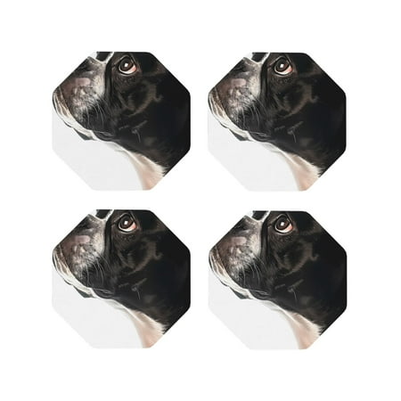 Yiaed Black And White Boston Terrier Print Leather Coasters for Drinks - Cup Coasters Coffee Table Kitchen Table Bar Home & Office Gifts Handmade Drink Coasters-Octagon
Yiaed Black And White Boston Terrier Print Leather Coasters for Drinks - Cup Coasters Coffee Table Kitchen Table Bar Home & Office Gifts Handmade Drink Coasters-Octagon
