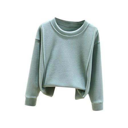 LAJPXKHY Boys Tops Long Sleeve Basic Layering Fleece Toddler Girls Tshirt Crewneck Fall Comfy Pullover
LAJPXKHY Boys Tops Long Sleeve Basic Layering Fleece Toddler Girls Tshirt Crewneck Fall Comfy Pullover