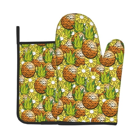 Tebeau Tropical Summer Fruit Print Oven Mitts and Pan Racks 2-Piece Set Kitchen Oven Mitts and Pan Racks Heat Resistant 500 °F for Baking and Cooking
Tebeau Tropical Summer Fruit Print Oven Mitts and Pan Racks 2-Piece Set Kitchen Oven Mitts and Pan Racks Heat Resistant 500 °F for Baking and Cooking