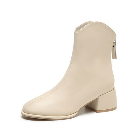 Difumos Ladies Lightweight Solid Booties Anti-Slip Zip Up Work Comfort Winter Shoes Beige 5
Difumos Ladies Lightweight Solid Booties Anti-Slip Zip Up Work Comfort Winter Shoes Beige 5