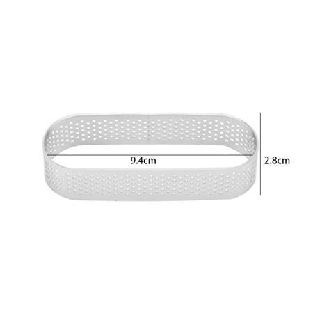 Guiyong 6pcs Stainless Steel Baking Ring with Hole French Mousse Rings Cake Baking Mold (2.8x9.4cm)
Guiyong 6pcs Stainless Steel Baking Ring with Hole French Mousse Rings Cake Baking Mold (2.8x9.4cm)