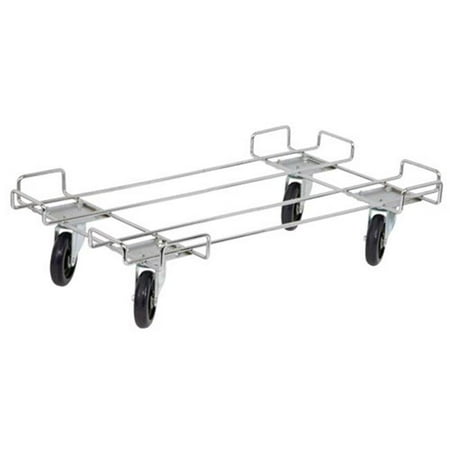 Dolly Base for Chrome Wire Shelving Stacking Baskets - 20 x 36 in.