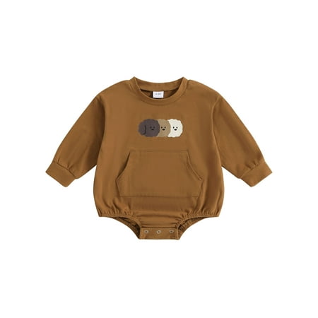 Sunisery Toddler Baby Boys Girls Spring Romper Long Sleeve Jumpsuit Cartoon Print Sweatshirt Bodysuit Newborn Clothes Coffee 12-18 Months
Sunisery Toddler Baby Boys Girls Spring Romper Long Sleeve Jumpsuit Cartoon Print Sweatshirt Bodysuit Newborn Clothes Coffee 12-18 Months