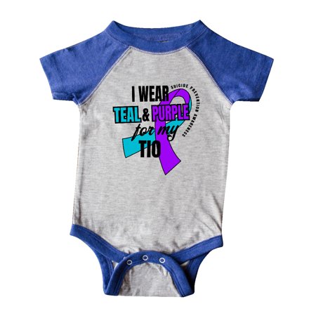 Inktastic Suicide Prevention I Wear Teal and Purple for My Tio Gift Baby Boy or Baby Girl Bodysuit
Inktastic Suicide Prevention I Wear Teal and Purple for My Tio Gift Baby Boy or Baby Girl Bodysuit