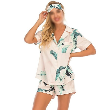 Colisha Ladies Pajamas Set Short Sleeve Sleepwear Button Down Lounge Sets Loose Dailywear Lapel 2 Piece Outfits Light Pink Leaves S
Colisha Ladies Pajamas Set Short Sleeve Sleepwear Button Down Lounge Sets Loose Dailywear Lapel 2 Piece Outfits Light Pink Leaves S
