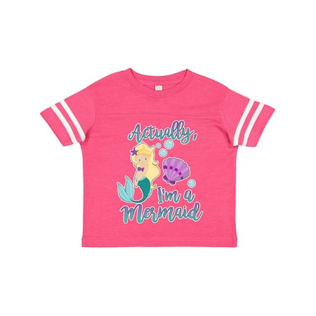 Inktastic Actually Im a Mermaid with Seashell and Bubbles Gift Toddler Toddler Girl T-Shirt
Inktastic Actually Im a Mermaid with Seashell and Bubbles Gift Toddler Toddler Girl T-Shirt