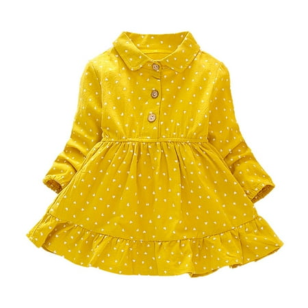 Altsales Baby Girls Dot Printed Long Sleeve Dress Kids Spring Casual Princess Knee-Length Sundress Toddler Cotton A-Line Single Breasted Dresses
Altsales Baby Girls Dot Printed Long Sleeve Dress Kids Spring Casual Princess Knee-Length Sundress Toddler Cotton A-Line Single Breasted Dresses