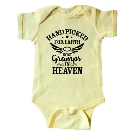 Inktastic Handpicked for Earth by My Gramps in Heaven with Angel Wings Gift Baby Boy or Baby Girl Bodysuit
Inktastic Handpicked for Earth by My Gramps in Heaven with Angel Wings Gift Baby Boy or Baby Girl Bodysuit