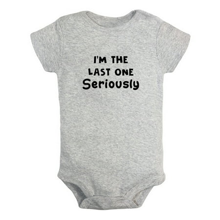 I m The Last One Seriously Funny Rompers For Babies Newborn Baby Unisex Bodysuits Infant Jumpsuits Toddler 0-12 Months Kids One-Piece Oufits (Gray 12-18 Months)
I m The Last One Seriously Funny Rompers For Babies Newborn Baby Unisex Bodysuits Infant Jumpsuits Toddler 0-12 Months Kids One-Piece Oufits (Gray 12-18 Months)