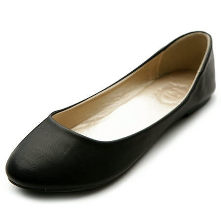 Ollio Women s Shoes Ballet Basic Light Comfort Low Heel Flats M1009