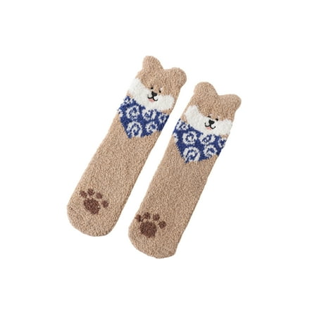 LEAQU 1Pair Women Winter Cartoon Puppy Elastic Thick Coral Velvet Warm Middle Tube Socks
LEAQU 1Pair Women Winter Cartoon Puppy Elastic Thick Coral Velvet Warm Middle Tube Socks