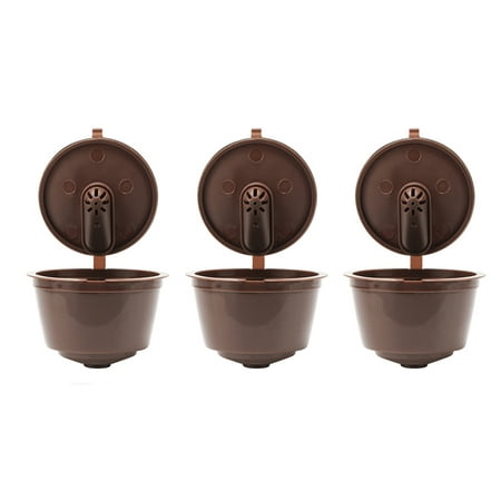 

FTjfrsbc 3Pcs Plastic Coffee Capsule Cup for Dolce/Gusto Refillable Filters (Coffee)