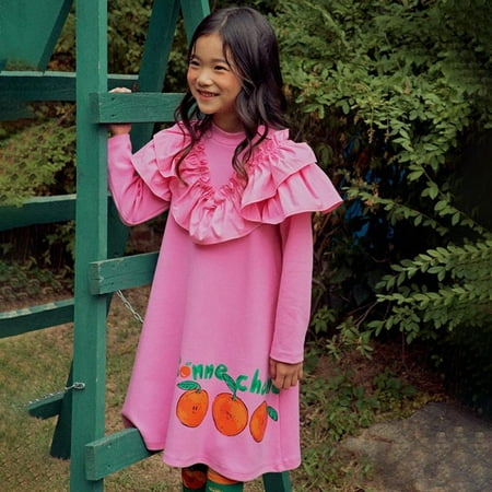 Bullpiano 2-8Y Dress Spring Baby Fashion Korean Style Simple Long Sleeve Printed Ruffle Design
Bullpiano 2-8Y Dress Spring Baby Fashion Korean Style Simple Long Sleeve Printed Ruffle Design