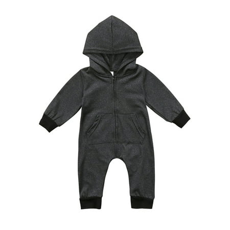 Canrulo Infant Baby Boys Girls Cotton Long Sleeve Hooded Romper Jumpsuit Casual Outfit Black 12-18 Months
Canrulo Infant Baby Boys Girls Cotton Long Sleeve Hooded Romper Jumpsuit Casual Outfit Black 12-18 Months