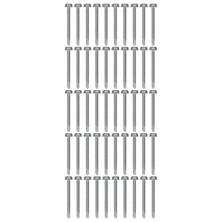 50PCS Self Drilling Screws Full Thread 410 Stainless Steel Hex Drill Screw Replacement 4.8x50mm
50PCS Self Drilling Screws Full Thread 410 Stainless Steel Hex Drill Screw Replacement 4.8x50mm