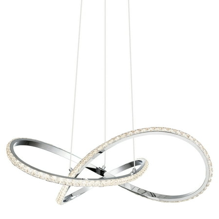 Quoizel Pcrum2818 Rumi 19 Wide Led Abstract Chandelier - Chrome