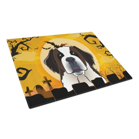 Caroline s Treasures Halloween Saint Bernard Glass Cutting Board Large 
Caroline s Treasures Halloween Saint Bernard Glass Cutting Board Large