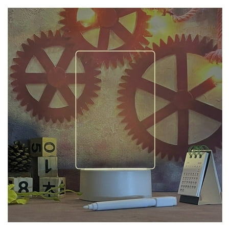 Desktop Note Memo Lamp Clear Desktop Note Memo White Board for Bar Cafe Bedroom Use Vertical Lamp USB Tri Color
Desktop Note Memo Lamp Clear Desktop Note Memo White Board for Bar Cafe Bedroom Use Vertical Lamp USB Tri Color