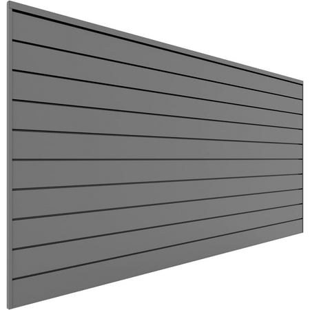 88107 Heavy Duty PVC Slatwall Garage Organizer 8-Feet By 4-Feet Section 10 Panels Light Grey
88107 Heavy Duty PVC Slatwall Garage Organizer 8-Feet By 4-Feet Section 10 Panels Light Grey