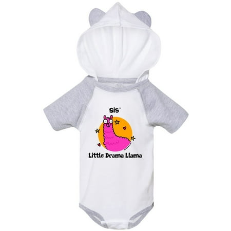 Inktastic Sis little Drama Llama Gift Baby Boy or Baby Girl Bodysuit
