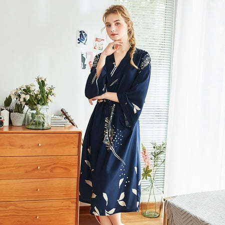 Ykohkofe Women Simulation Silk Pajamas Sexy Lingerie Robe Bathrobe Bride Dressing Gown
Ykohkofe Women Simulation Silk Pajamas Sexy Lingerie Robe Bathrobe Bride Dressing Gown