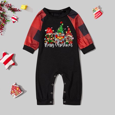 ERTUTUYI Fashion Baby Sleepwear For Christmas Family Matching Pajamas Christmas Print Pjs Plaid Long Sleeve Tops And Pants Soft Casusal Holiday Sleepwear Black 3
ERTUTUYI Fashion Baby Sleepwear For Christmas Family Matching Pajamas Christmas Print Pjs Plaid Long Sleeve Tops And Pants Soft Casusal Holiday Sleepwear Black 3