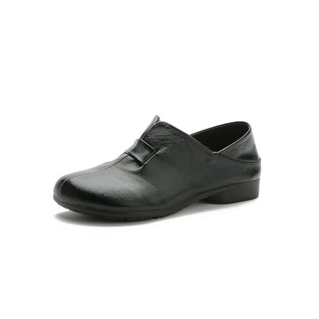 Daeful Ladies Loafers Slip On Flats Round Toe Casual Shoes Driving Lightweight For Elderly Plush Lined Comfort Shoe Black 7.5
Daeful Ladies Loafers Slip On Flats Round Toe Casual Shoes Driving Lightweight For Elderly Plush Lined Comfort Shoe Black 7.5