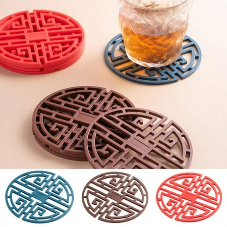 Zhaomeidaxi 3Pcs Silicone Mats and Hot Pads Round Hollowed-out Heat Insulation Multifunction Kitchen Tool for Bowl Mats Dish Mats Placemats
Zhaomeidaxi 3Pcs Silicone Mats and Hot Pads Round Hollowed-out Heat Insulation Multifunction Kitchen Tool for Bowl Mats Dish Mats Placemats