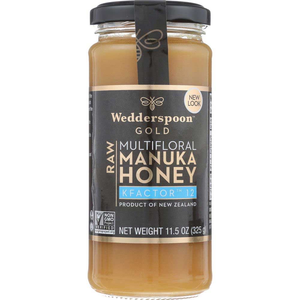 Wedderspoon K Factor Percent Raw Multifloral Manuka Honey
