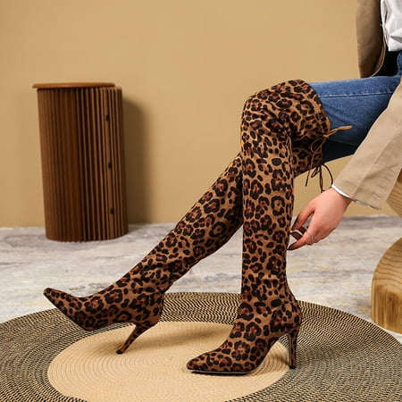 Women‘s Over The Knee Fashion Boots Pointed Toe Stiletto Heeled Back Tie Boots Women‘s Footwear
Women‘s Over The Knee Fashion Boots Pointed Toe Stiletto Heeled Back Tie Boots Women‘s Footwear
