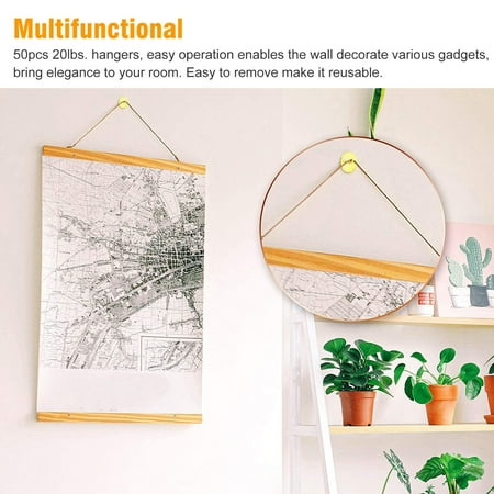 50PCS 20lbs Metal Picture Hangers Nails Photo Frame Hanging Wall Mount Hooks Kit 
50PCS 20lbs Metal Picture Hangers Nails Photo Frame Hanging Wall Mount Hooks Kit