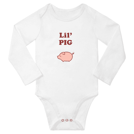 Baby Long Jumpsuit Lil Pig Animal Funny Newborn Clothes Outfits (White 12-18 Months)
Baby Long Jumpsuit Lil Pig Animal Funny Newborn Clothes Outfits (White 12-18 Months)