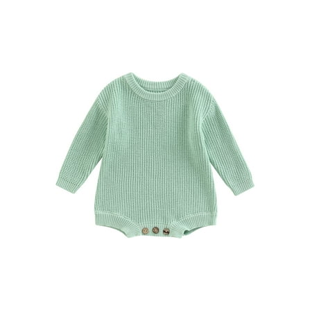 Colofity 0-24M Baby Knit Romper Long Sleeve Crew Neck Solid Fall Winter Bodysuit for Girls Boys
Colofity 0-24M Baby Knit Romper Long Sleeve Crew Neck Solid Fall Winter Bodysuit for Girls Boys