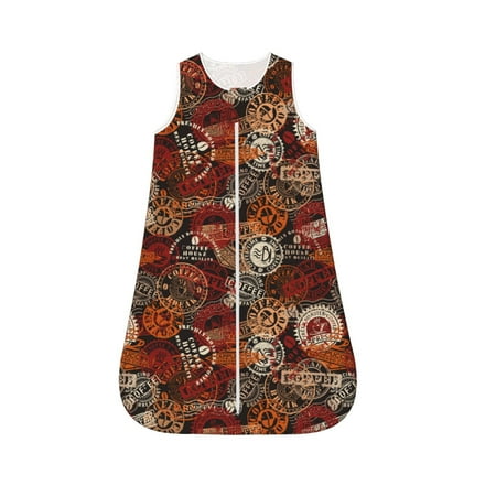 Cauagu Coffee Stamp for Infant Wearable Blanket Unisex Girl Boy Swaddle Transition Sack - Newborn Essentials Sleep Clothes-Small
Cauagu Coffee Stamp for Infant Wearable Blanket Unisex Girl Boy Swaddle Transition Sack - Newborn Essentials Sleep Clothes-Small