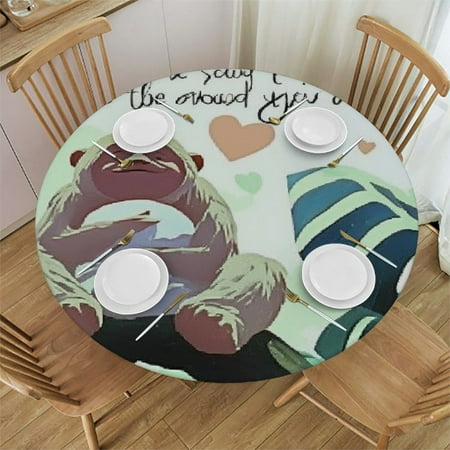 BCIIG Sloth Theme Waterproof Resistant Fabric Round Tablecloth 100% Polyester Ideal for Indoor and Outdoor Use Stain-Resistant and Easy to Clean 31 -35
BCIIG Sloth Theme Waterproof Resistant Fabric Round Tablecloth 100% Polyester Ideal for Indoor and Outdoor Use Stain-Resistant and Easy to Clean 31 -35