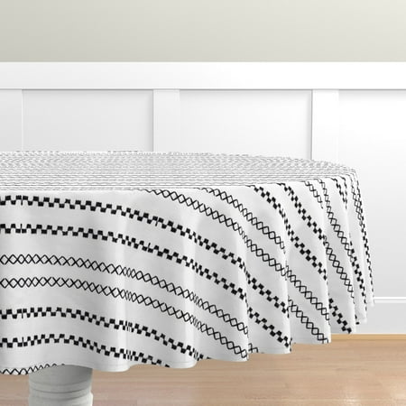 Cotton Sateen Tablecloth 90 Round - Black Mud Cloth Stripe Cross Lines White Simple Checked Mudcloth Print Custom Table Linens by Spoonflower
Cotton Sateen Tablecloth 90 Round - Black Mud Cloth Stripe Cross Lines White Simple Checked Mudcloth Print Custom Table Linens by Spoonflower