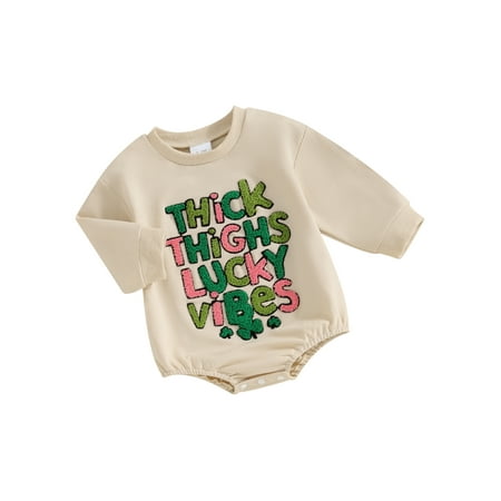 FEORJGP Infant Girls Autumn Romper Newborn Baby Long Sleeve Jumpsuit Crew Neck Bodysuit Letter Embroidery Casual Sweatshirt Romper Loose Soft Clothes
FEORJGP Infant Girls Autumn Romper Newborn Baby Long Sleeve Jumpsuit Crew Neck Bodysuit Letter Embroidery Casual Sweatshirt Romper Loose Soft Clothes