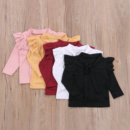 Carolilly Girl s T-shirt Children s Solid Neckline Bow Top Round Neck Long Sleeve Pullover for Kids
Carolilly Girl s T-shirt Children s Solid Neckline Bow Top Round Neck Long Sleeve Pullover for Kids