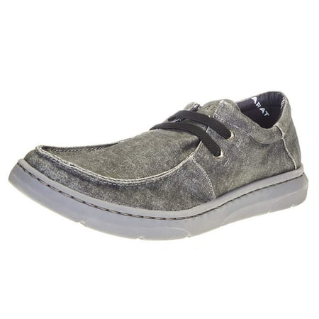 10038391 MEN`S ARIAT HILO STRETCH CHARCOAL CANVAS SHOE