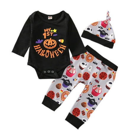 Baby Boys Girls Letter Romper+ Cartoon Pants+Hat Outfits Set For 9-12 Months
Baby Boys Girls Letter Romper+ Cartoon Pants+Hat Outfits Set For 9-12 Months