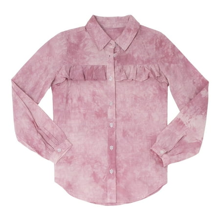 KIDPIK Girls Long Sleeve Tie Dye Button Down Ruffle Shirt Size: 2T - XXL (16)
KIDPIK Girls Long Sleeve Tie Dye Button Down Ruffle Shirt Size: 2T - XXL (16)