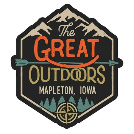 Mapleton Iowa The Great Outdoors Design 2-Inch Fridge Magnet