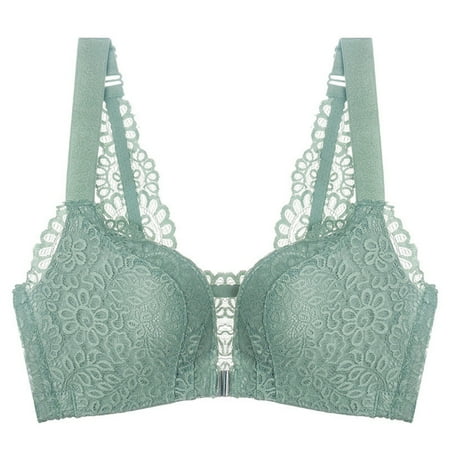Spdoo Plus Size Women Bra Front Closure Bra Wirefree Comfort No Padded Bra Green 42
Spdoo Plus Size Women Bra Front Closure Bra Wirefree Comfort No Padded Bra Green 42