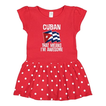 Inktastic Cuban Pride Cuba Flag Gift Baby Girl Dress