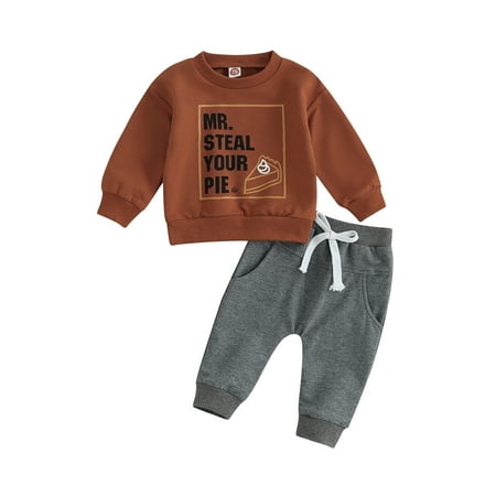 Qtinghua Toddler Baby Boys Halloween Clothes Long Sleeve Letter Print Sweatshirt Tops and Drawstring Pants Sets Brown Gray 6-12 Months
Qtinghua Toddler Baby Boys Halloween Clothes Long Sleeve Letter Print Sweatshirt Tops and Drawstring Pants Sets Brown Gray 6-12 Months
