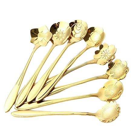 Assorted Flower Shape Spoons 8 Pcs Stainless Steel Assorted Flower Shape Spoons Creative Dssert Scoop Stirring Spoon Tableware Dessert Cake Coffee Spoon - Cherry Blossom + Rose + Eustoma + Sunflower
Assorted Flower Shape Spoons 8 Pcs Stainless Steel Assorted Flower Shape Spoons Creative Dssert Scoop Stirring Spoon Tableware Dessert Cake Coffee Spoon - Cherry Blossom + Rose + Eustoma + Sunflower