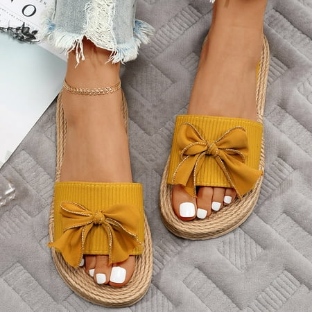 Cathalem Soft Cushion Slippers Women Slippers For Women Ladies Open Toe Bowknot Summer Bohemian Winter Home Slippers for Women Yellow 8.5
Cathalem Soft Cushion Slippers Women Slippers For Women Ladies Open Toe Bowknot Summer Bohemian Winter Home Slippers for Women Yellow 8.5