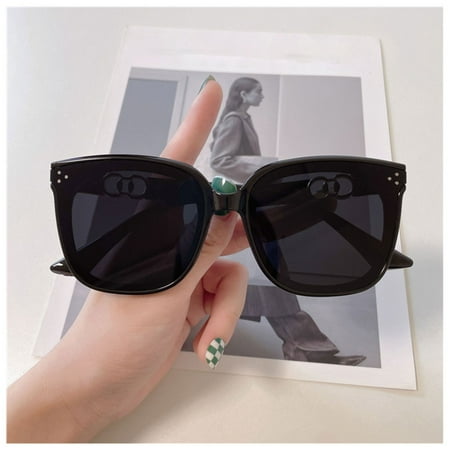Korean Style Sunglasses UV400 Protection New Large Square Sunnies for Sports Travel Fishing Cycling Bright Black Frame Black And Gray Film
Korean Style Sunglasses UV400 Protection New Large Square Sunnies for Sports Travel Fishing Cycling Bright Black Frame Black And Gray Film