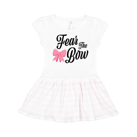 Inktastic Cheerleading Fear The Bow Gift Toddler Girl Dress